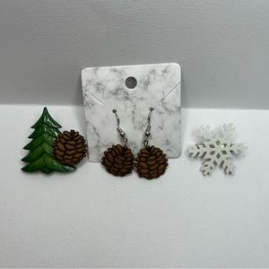 Hand-crafted Miscellaneous Christmas Earrings and Pins